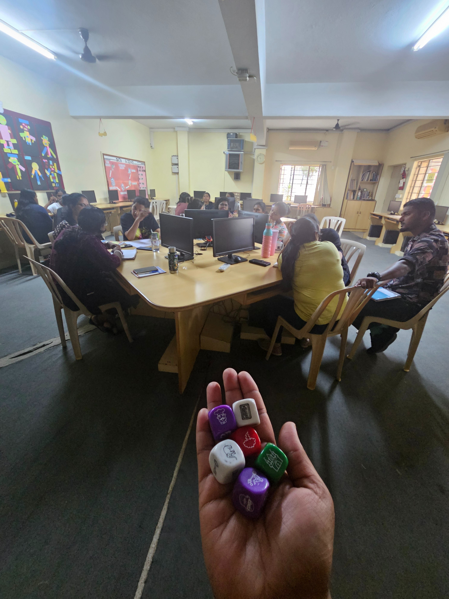 Teacher training workshop with interactive activity