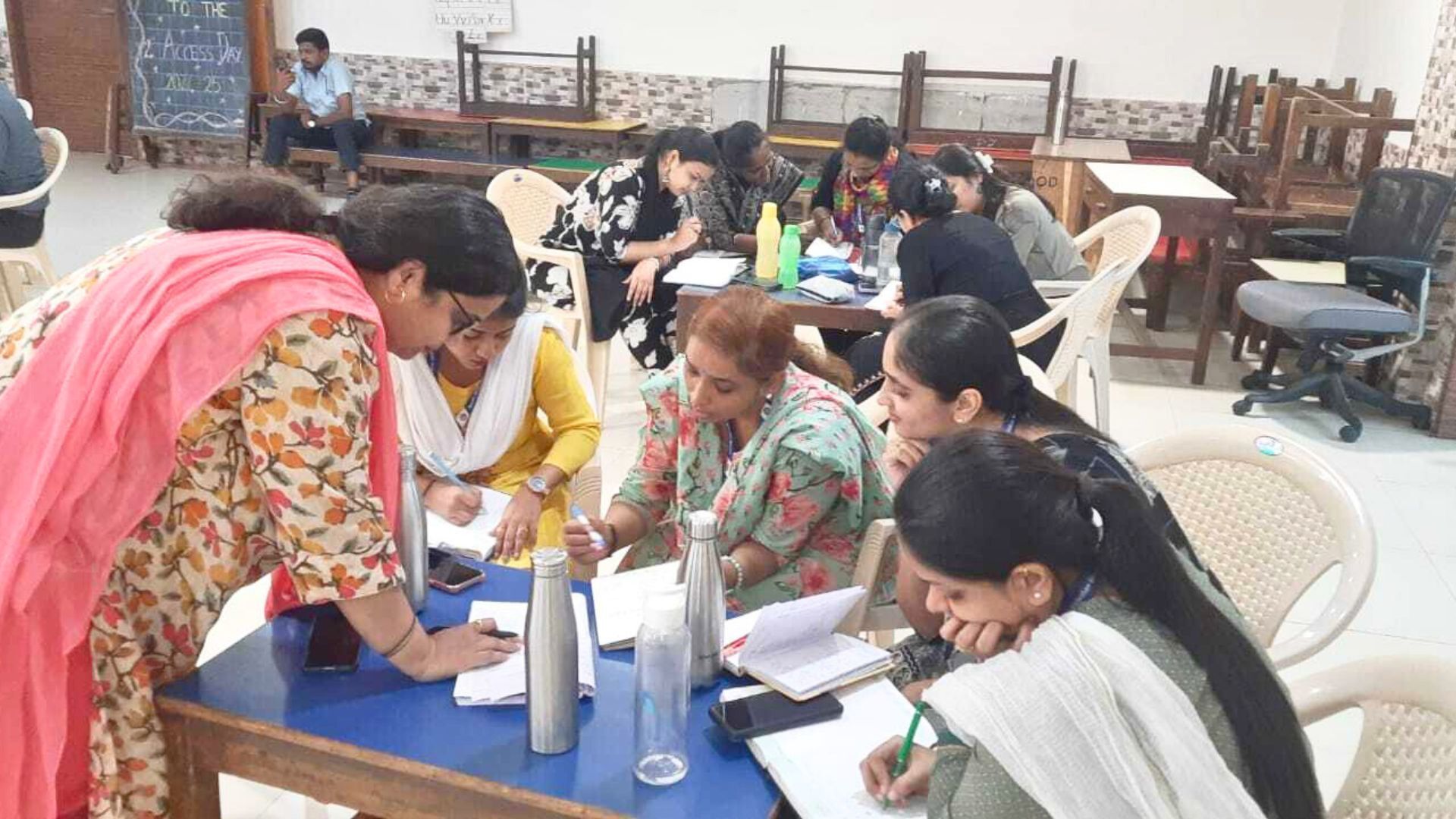 Group activity during CENTA teacher training session